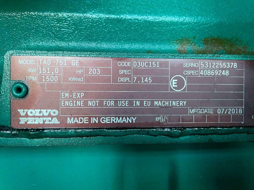 Volvo TAD751GE - 165 kVA generator - DPX-12656 Photo 12