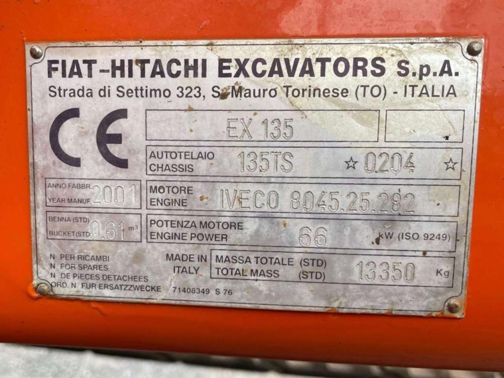 Fiat Hitachi EX135 Photo 13