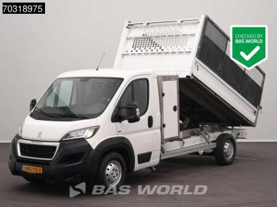 Peugeot Boxer 160PK Kipper met Kist Trekhaak Airco Euro6 Tipper Benne Kieper A/C Towbar sold by BAS World B.V.