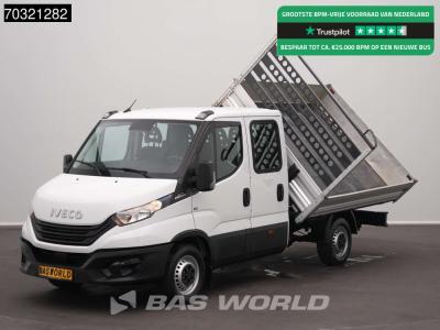 Iveco Daily 35S16 Automaat 3 zijdige Kipper Dubbel Cabine 3.5t trekhaak Benne Kieper Tipper Airco Trekhaa sold by BAS World B.V.