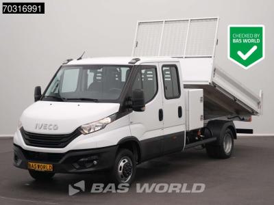 Iveco Daily 35C16 3.0L Dubbel Cabine met Kist Dubbellucht 3,5t Trekhaak Navi Airco Euro6 Tipper Benne Kie sold by BAS World B.V.