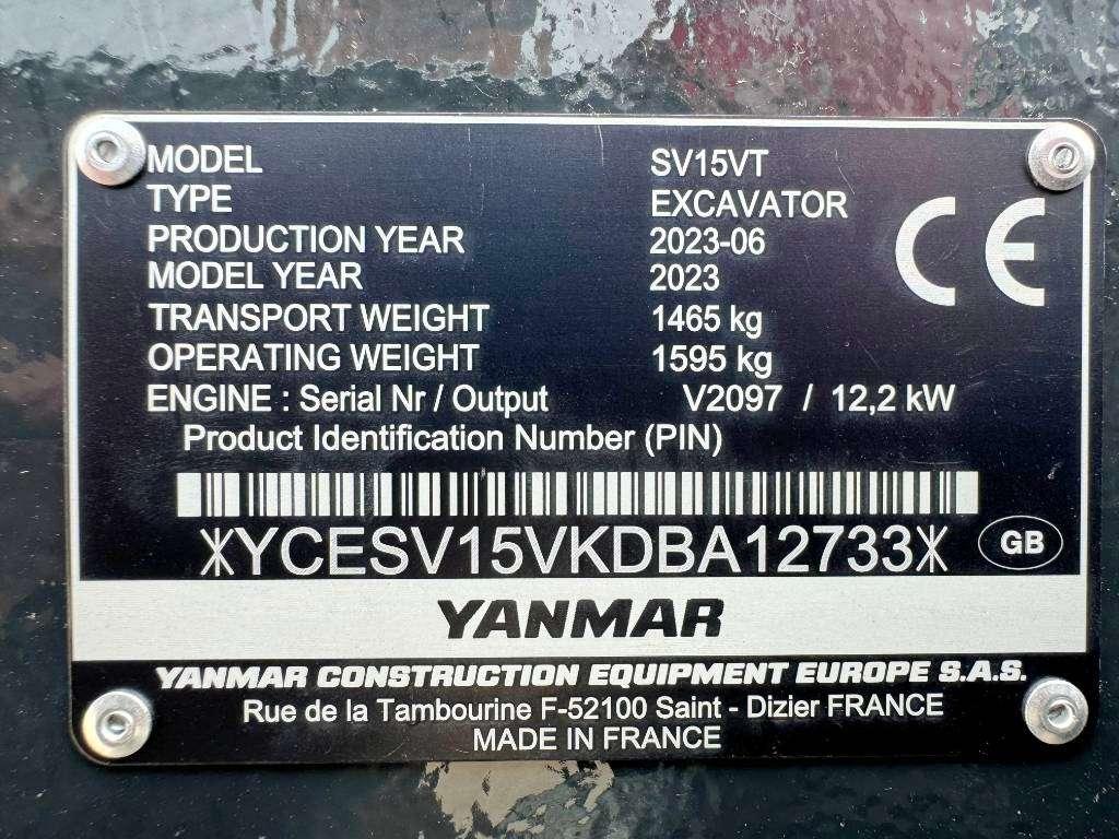 Yanmar SV15VT - New / Unused / Hammer Lines / CE Photo 17