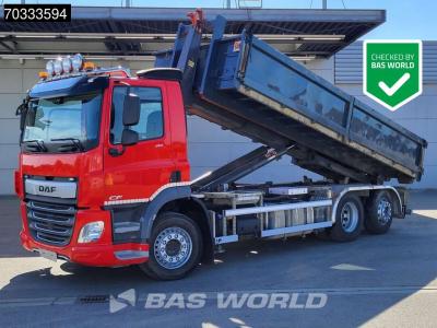 Daf CF 410 CF 6X2 AJK HL20-6180 containersystem Day cab Lift+steering axle Euro 6 sold by BAS World B.V.