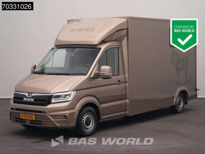 Man TGE 3.180 Automaat Paardenwagen Hengstenuitvoering Trekhaak LED Airco Cruise Camera Euro6 Horsetruc sold by BAS World B.V.