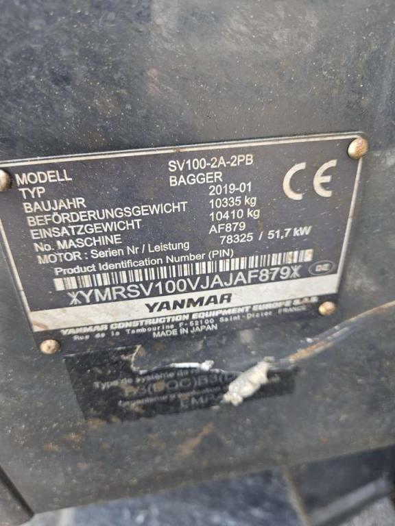 Yanmar SV100-2A-2PB Photo 7