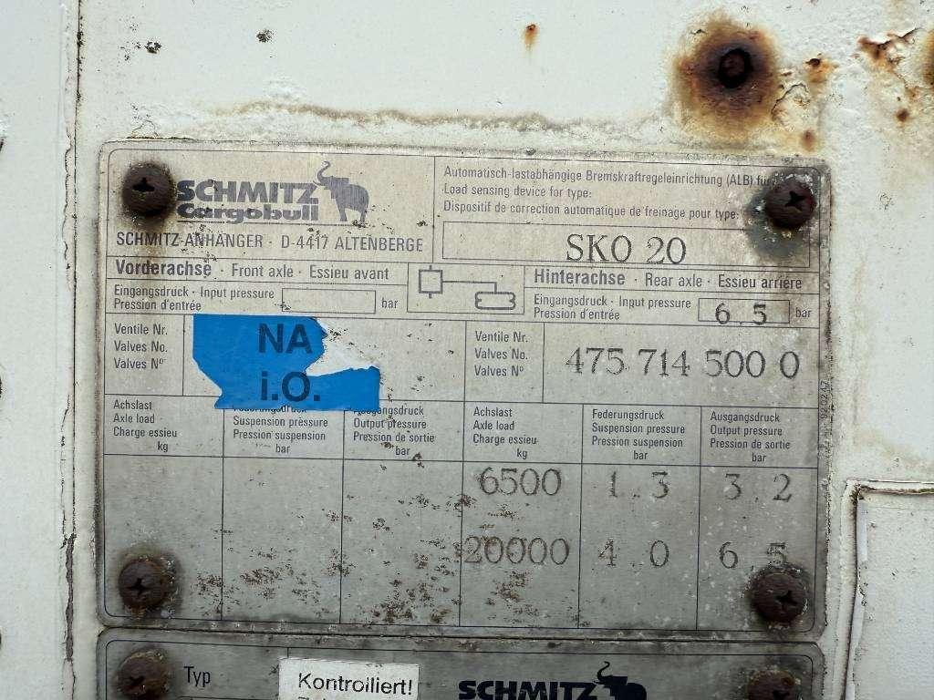 Schmitz Cargobull SKO 20 - Automatic Greasing / Forced Steering Photo 21