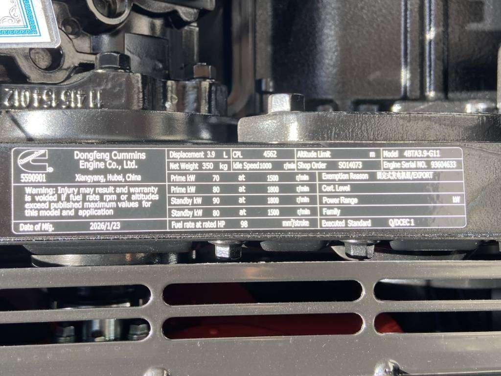 Cummins 4BTA3.9-G11 - 88 kVA Generator - DPX-19834 Photo 13