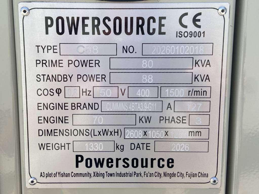 Cummins 4BTA3.9-G11 - 88 kVA Generator - DPX-19834 Photo 6