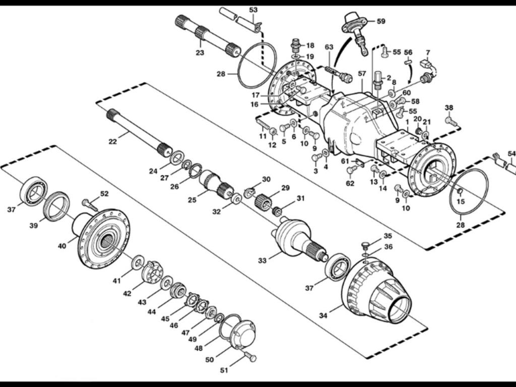 Volvo Front planetary axle for Volvo L120C Photo 3