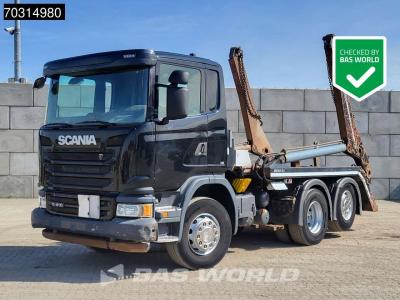 Scania G410 G 6X2 19tons HIAB MultiLift Lift+Steering axle 3-pedals Euro 6 sold by BAS World B.V.