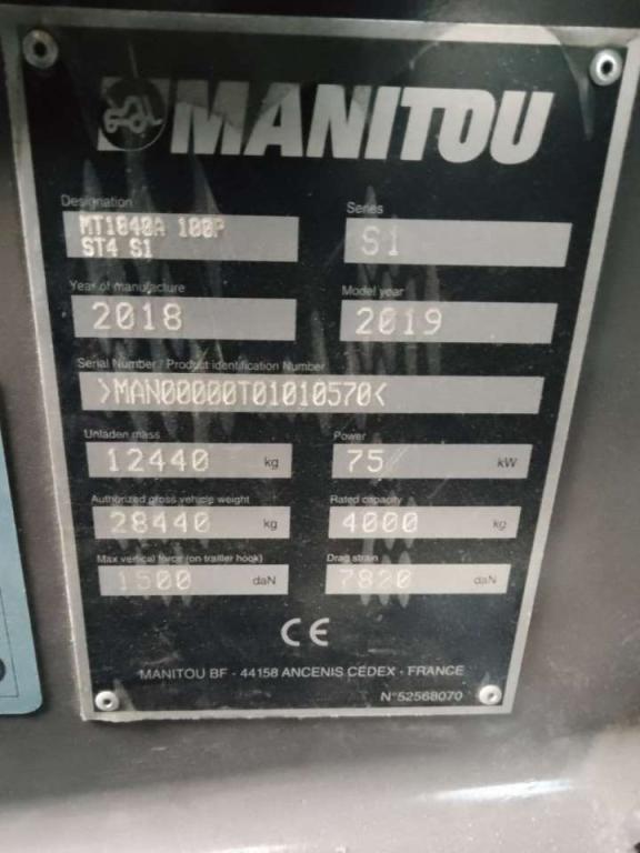 Manitou MT1840A Photo 10