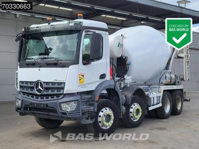 Mercedes-Benz Arocs 3240 8X4 9m3 Schwing Stetter mixer Steel suspension Automatic Euro 6 sold by BAS World B.V.