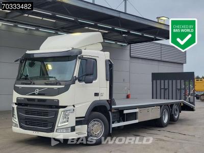 Volvo FM 410 FM 6X2 Machine transporter Hydraulic ramp Winch Lift+Steering Axle Euro 6 sold by BAS World B.V.