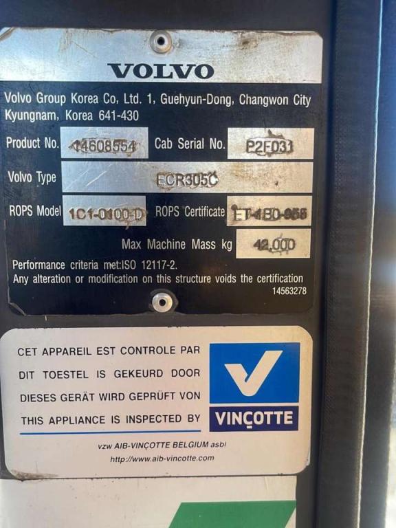 Volvo ECR305CL Photo 14