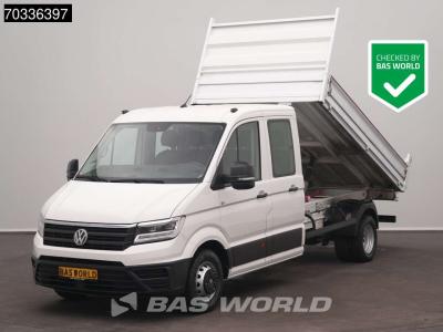 Volkswagen Crafter 177pk Kipper Dubbele Cabine Dubbellucht Airco Navi 3,5t Trekhaak Euro6 Kieper Benne Tipper sold by BAS World B.V.