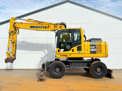 Komatsu PW160-8 - Triple Boom / Blade / Hammer Lines sold by Boss Machinery