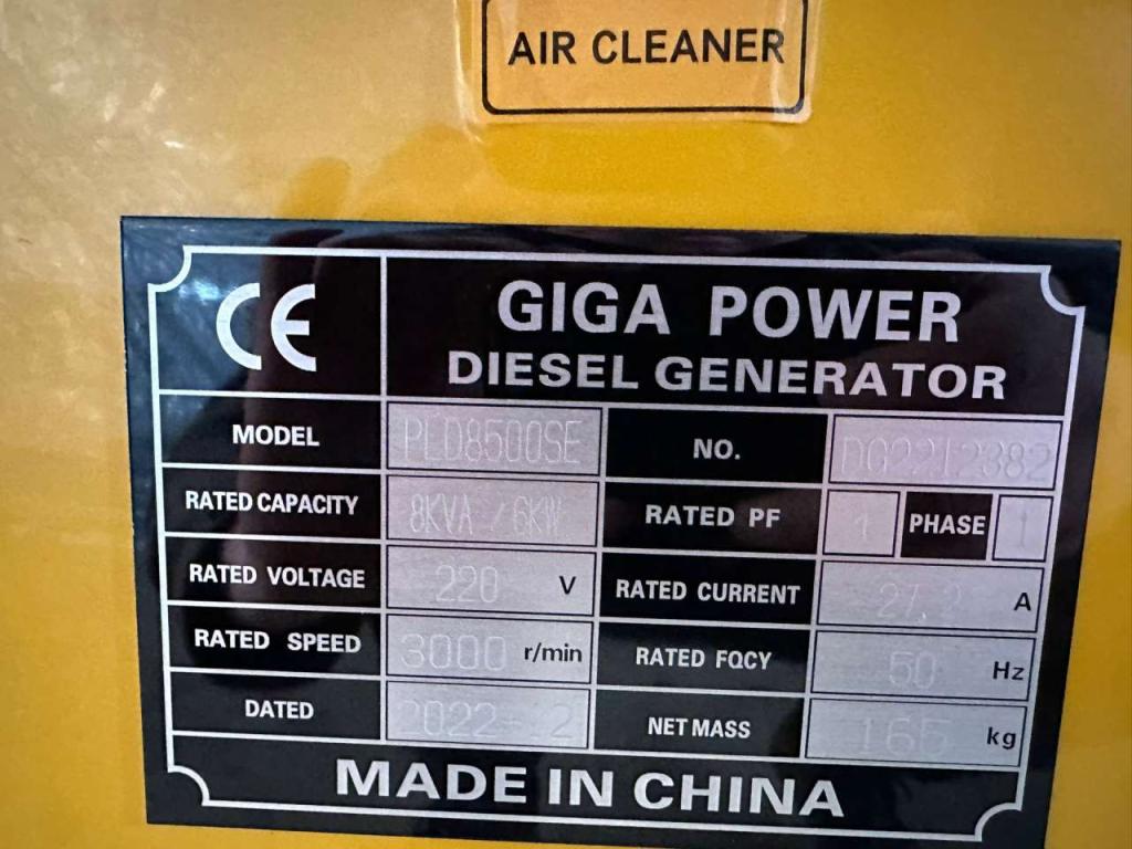 Giga Power PLD8500SE 8KVA silent set Photo 9