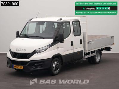 Iveco Daily 35C14 Dubbel Cabine Open Laadbak Dubbellucht 3,5t Trekhaak ACC Navi Airco Euro6 Pritsche Pick sold by BAS World B.V.