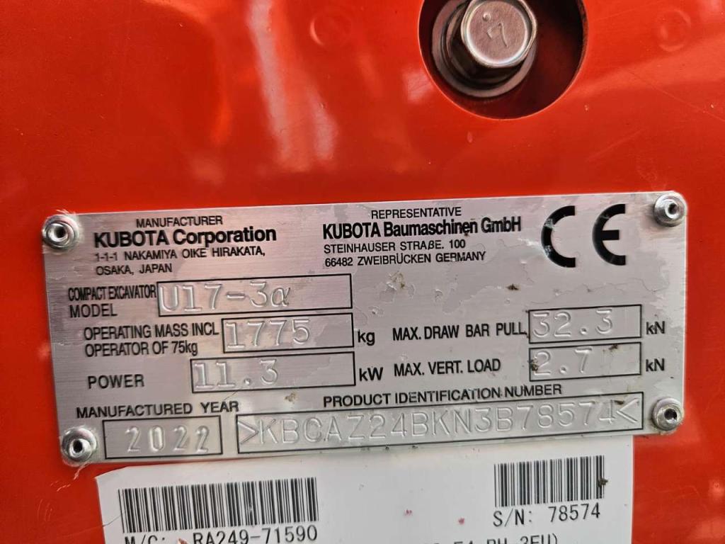 Kubota u17-3 Photo 21