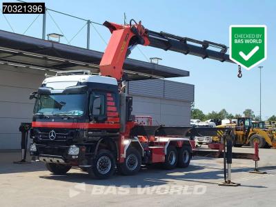 Mercedes-Benz Actros 4151 8X8 8x8 Palfinger PK150002 Crane Kran Full Steel Automatic Euro 5 sold by BAS World B.V.