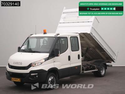 Iveco Daily 35C17 3.0L Kipper Dubbel Cabine Dubbellucht 3,5t Trekhaak Cruise Euro6 Tipper Benne Kieper Tr sold by BAS World B.V.