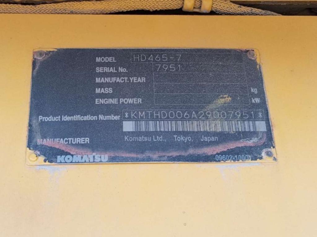 Komatsu HD465-7 Photo 15