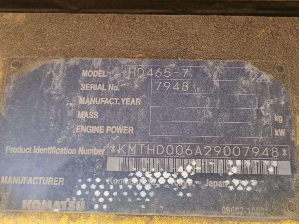 Komatsu HD465-7 Photo 8