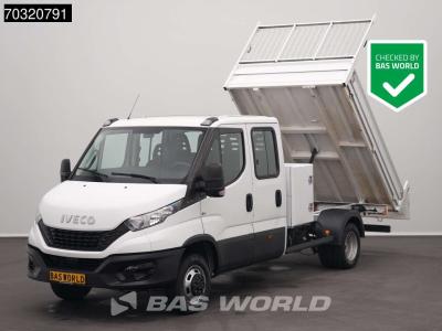 Iveco Daily 35C16 3.0L Dubbel Cabine met Kist Dubbellucht 3,5t Trekhaak Navi Airco Euro6 Tipper Benne Kie sold by BAS World B.V.