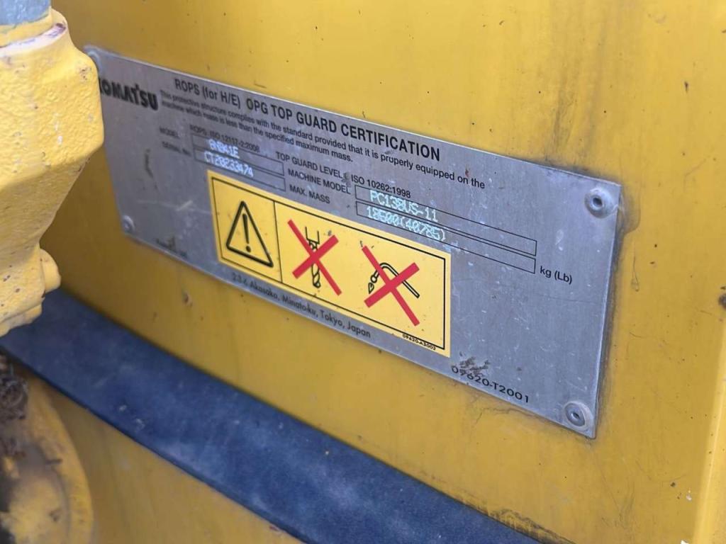 Komatsu PC138US-11 Photo 6
