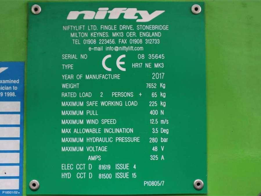 Niftylift HR17NE Electric Photo 6