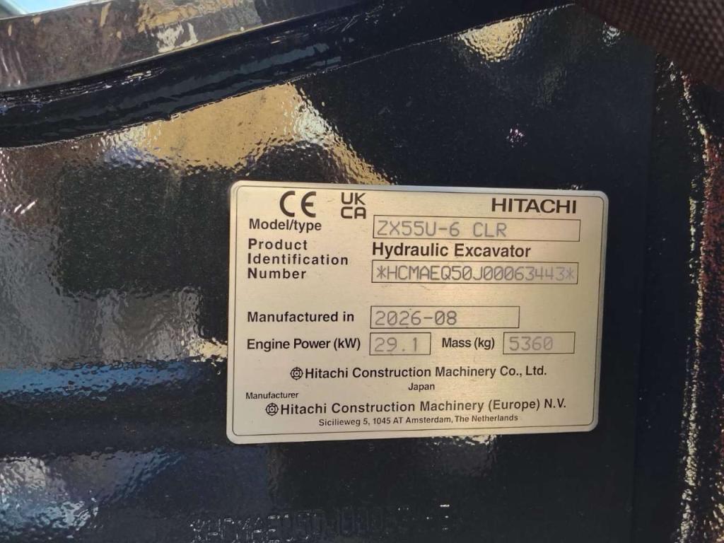 Hitachi ZX 55U-6 CLR Photo 11