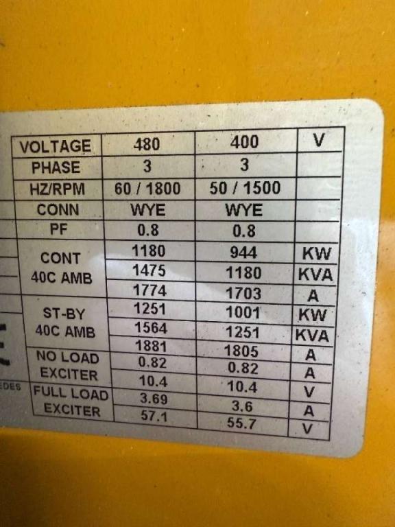 Caterpillar C32 - 1.250 kVA Open Generator - DPX-18108 Photo 21