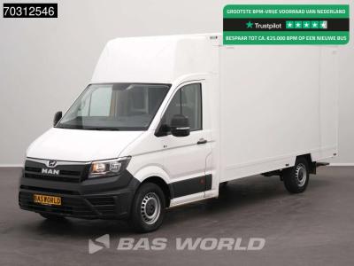 Man TGE 3.100 433cm Bakwagen Achterdeuren Zijdeur Camera Euro6 Meubelbak Koffer Verkoopwagen Pakketwage sold by BAS World B.V.