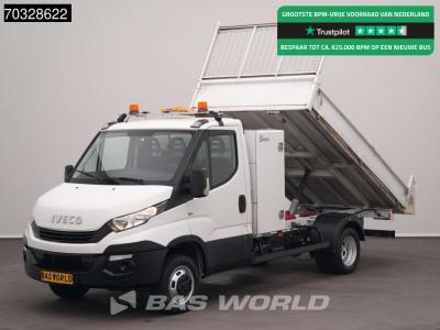 Iveco Daily 35C12 Kipper met Kist Dubbellucht 3,5t Trekhaak Airco Cruise Euro6 Tipper Benne Kieper Airco sold by BAS World B.V.