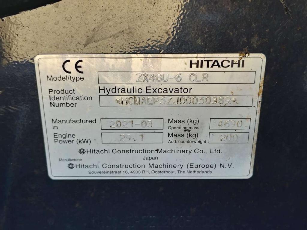 Hitachi ZX 48U-6 CLR Photo 24