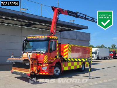 Mercedes-Benz Actros 1827 Actros 4X2 Fire truck Watertank for electrical vehicles Winch Palfinger PK19.001SLD Cra sold by BAS World B.V.