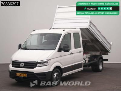 Volkswagen Crafter 177pk Kipper Dubbele Cabine Dubbellucht Airco Navi 3,5t Trekhaak Euro6 Kieper Benne Tipper sold by BAS World B.V.