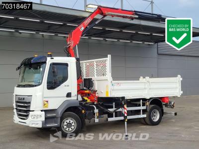 Daf XB 260 4X2 FASSI F110B.0.22 Active Kran Crane 6m3 tipper Automatic ACC Euro 6 sold by BAS World B.V.