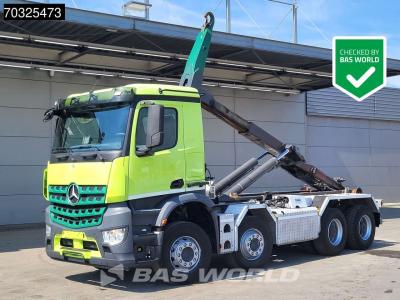 Mercedes-Benz Arocs 3253 8X4 25 tons Mobas Containersystem Steel suspension Big-Axle Euro 6 sold by BAS World B.V.