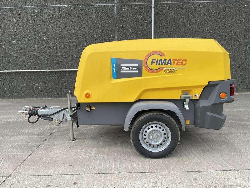 Atlas Copco XAS 68 KD - N WHEELS W.B. DIN EYE Photo 1