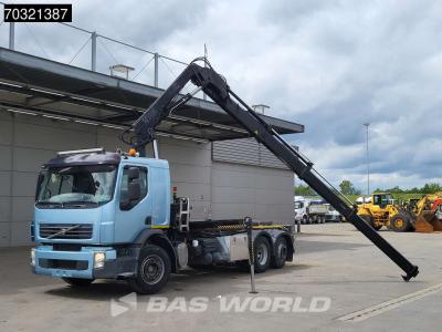 Volvo FE 320 4X2 HIAB 144 E-3 HIDUO Crane 20tons cable system Full air suspension Lift Axle sold by BAS World B.V.