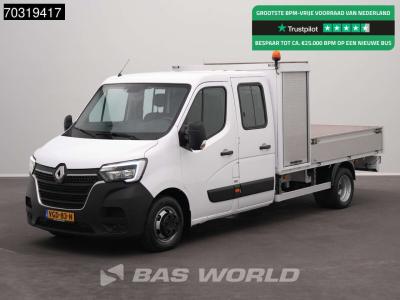 Renault Master 145PK Dubbel Cabine Open Laadbak met Kist Dubbellucht 3,5t Trekhaak LED Airco Cruise Zwaaila sold by BAS World B.V.