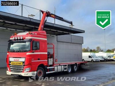 Daf XF 440 XF 6X2 Transporter HMF 900-K2 Crane Kran Winch Lift-Lenkachse Euro 6 sold by BAS World B.V.
