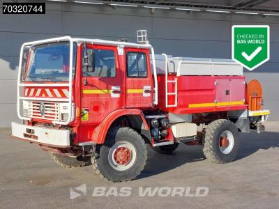 Renault M 180 4X4 4x4 Fire Truck Camiva CCFM 180 Full Steel Manual Firetruck Brandweerwagen sold by BAS World B.V.