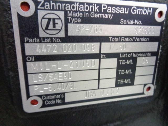 Rear axle for ZF AP-765 for sale in Bergamo by PRV Ricambi Srl