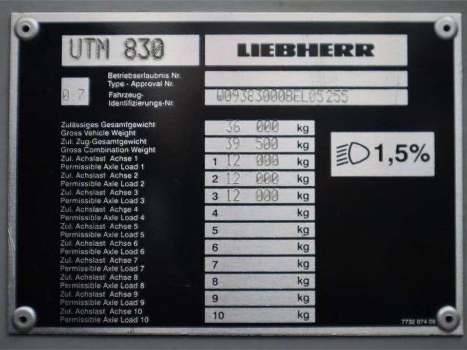 Liebherr LTM1050-3.1 Dutch Vehicle Registration Photo 16