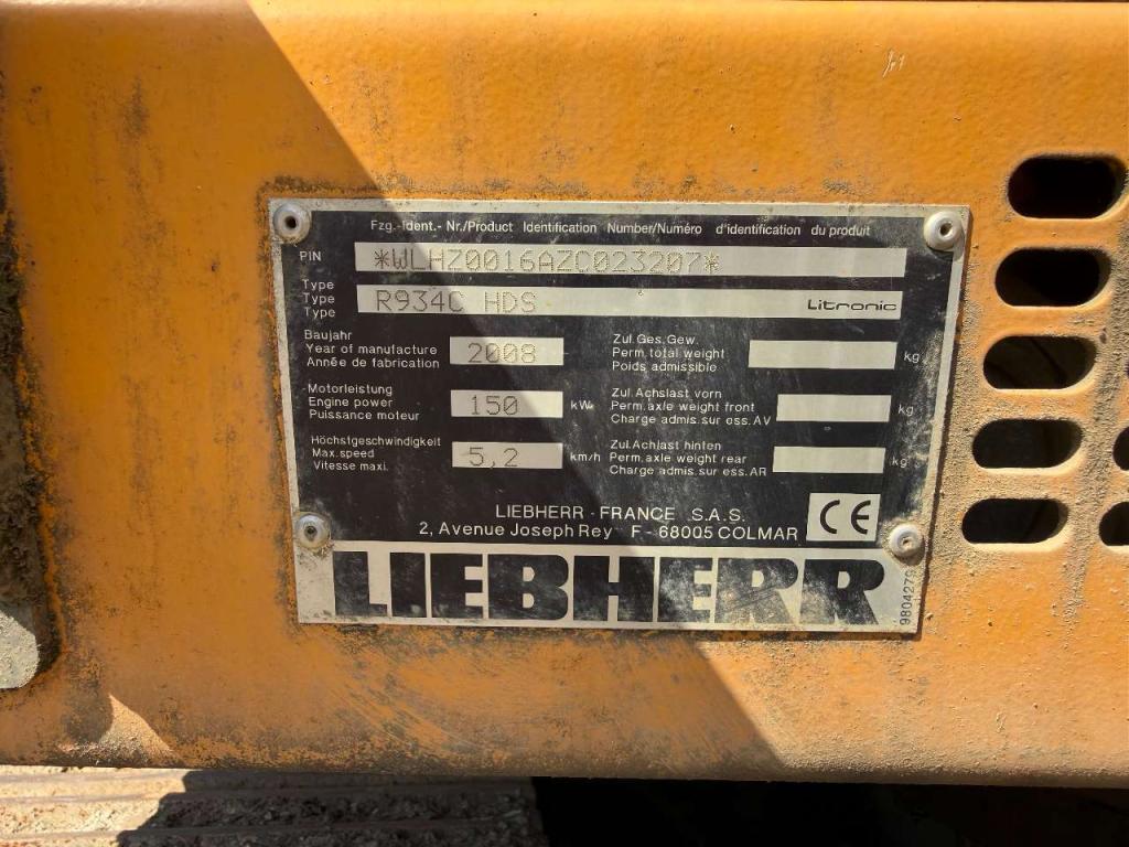 Liebherr R934C Litronic Photo 6