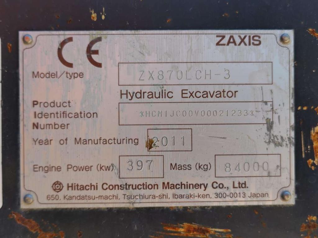 Hitachi ZX 870 LCH-3 Photo 26