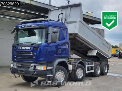 Scania G490 G 8X4 12m3 tipper Steelsuspension Big-Axle Retarder Euro 6 sold by BAS World B.V.