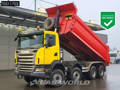 Scania G420 G 8X4 8x6 18m3 KH Kipper Steel suspension Big-Axle Euro 4 sold by BAS World B.V.